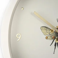 New 12" Bee In Bloom Wall Clock Clocks