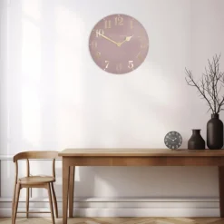 Online Arabic 20" Blush Pink Wall Clock Clocks