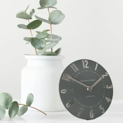 New Mulberry 6" Olive Green Mantel Clock Clocks