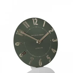 New Mulberry 6" Olive Green Mantel Clock Clocks