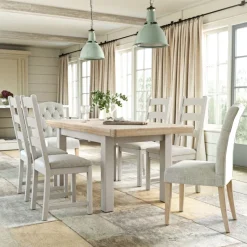 Sale Thornham Small Extending Dining Table and 4 Ladder Back Chairs Dining Sets