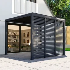 Discount Titan Pergola Adjustable Louvre Wall Pergolas