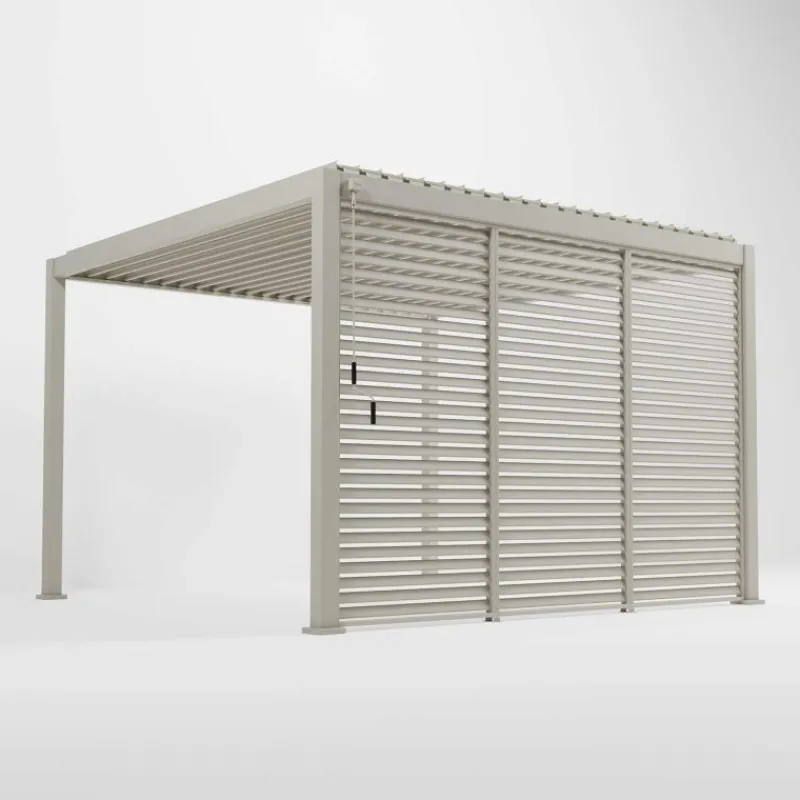 Discount Titan Pergola Fixed Louvre Wall Pergolas