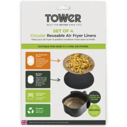 Discount 4 Pack 5-7L Brown Parchment Air Fryer Liners Cooking Appliances