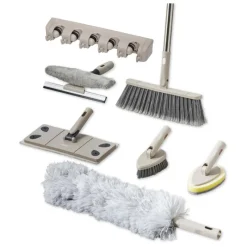 Discount 8 Piece Cleaning & Storage Set Latte Laundry