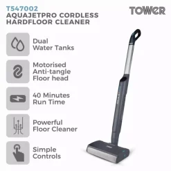 New AquajetPro Anti Tangle Cordless Floor Washer Cleaning