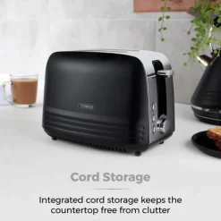 Best Ash 2 Slice Toaster Black Kettles & Toasters