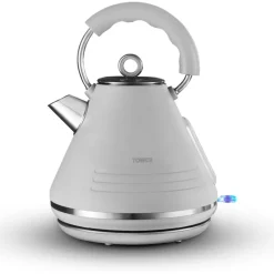 Discount Ash 1.7L Pyramid Kettle Grey Kettles & Toasters
