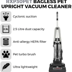 Discount Bagless Pet Upright Vacuum Cleaner Vacuum Cleaners