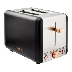 Fashion Cavaletto 2 Slice Toaster Black Kettles & Toasters