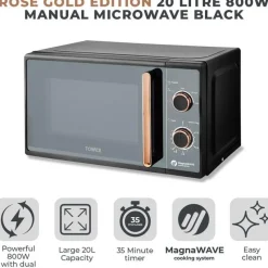 Clearance Cavaletto 20L Manual Microwave Cooking Appliances