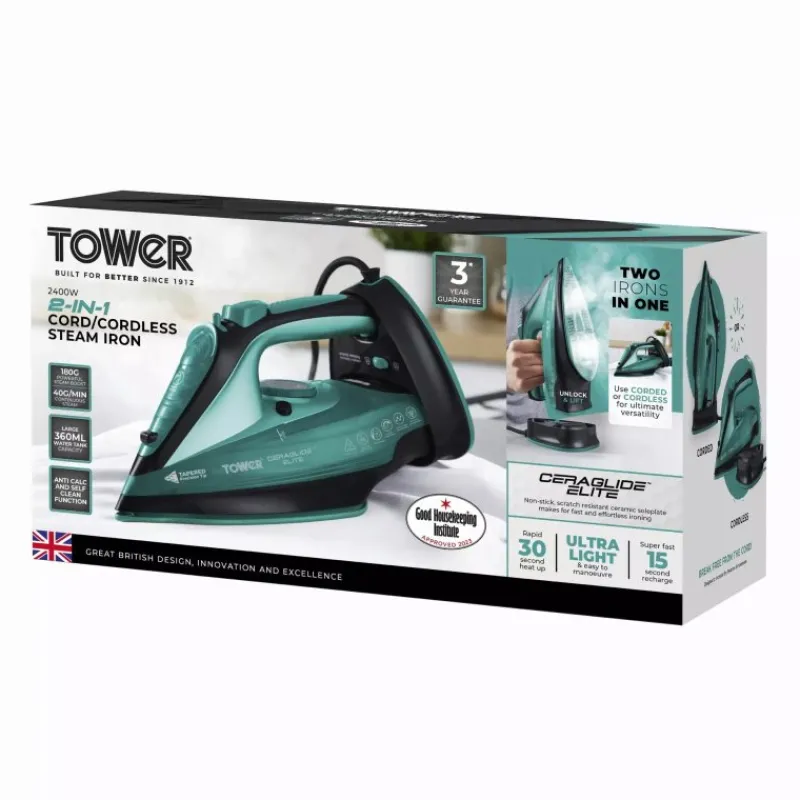 Hot Ceraglide Cordless Iron Teal Irons