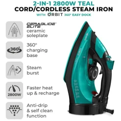New Ceraglide 2800w cordless Iron Irons