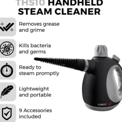 Hot Corded Handheld Steamer Cleaning