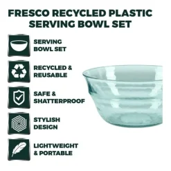 Discount Fresco Plastic set of 5 Bowls Serveware | Garden Storage & Accessories