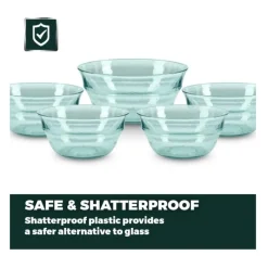 Discount Fresco Plastic set of 5 Bowls Serveware | Garden Storage & Accessories