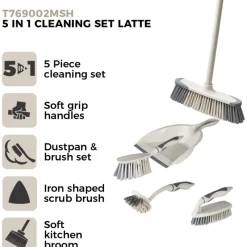 Best 5-in-1 Cleaning Set Latte & Grey Laundry