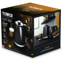 Fashion Saturn 1.7L Black Kettle Kettles & Toasters
