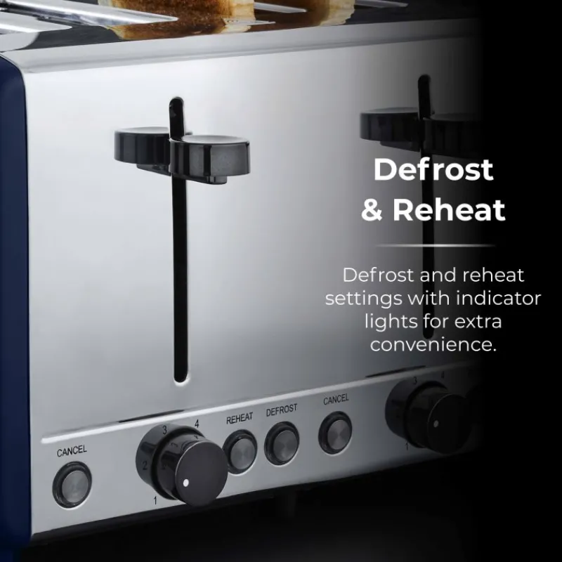 Best Sera 4 Slice Toaster Midnight Blue Kettles & Toasters