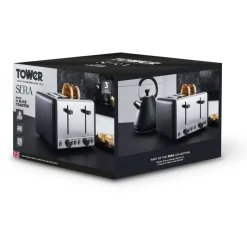 Discount Sera 4 Slice Toaster Black Kettles & Toasters