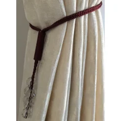 Clearance Tsar Burgundy Tiebacks Curtains