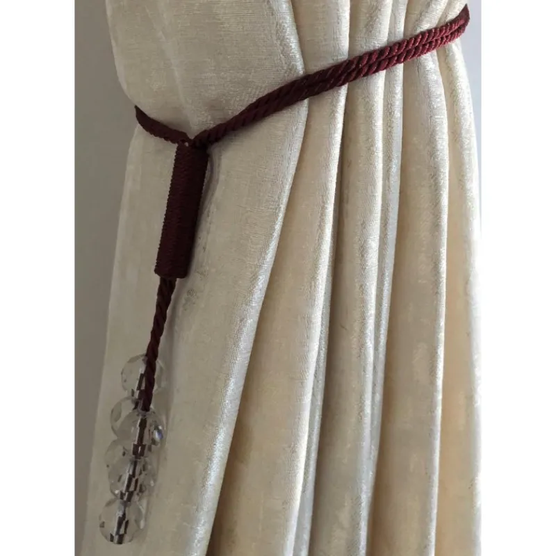 Clearance Tsar Burgundy Tiebacks Curtains
