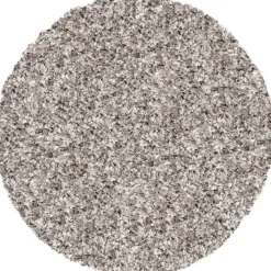 Fashion Twilight Silver Circular Rug Plain Rugs