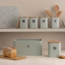 Clearance Squircle Mint Bread Bin Food Storage