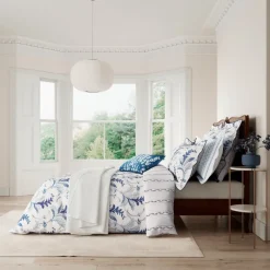 Clearance Baroque Indigo Blue & White Duvet Cover Duvet Covers