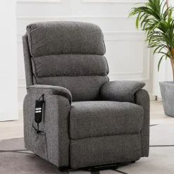 Clearance Valencia Dual Motor Lift & Rise Chair in Lisbon Grey Armchairs