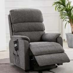 Clearance Valencia Dual Motor Lift & Rise Chair in Lisbon Grey Armchairs