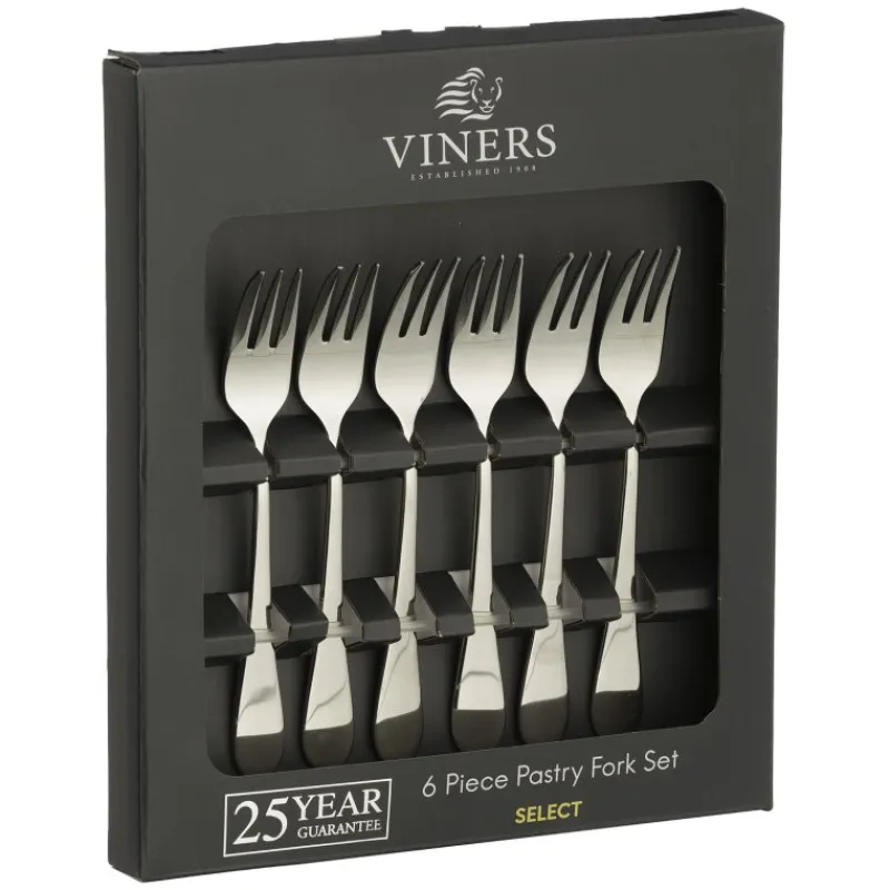 Discount Select 6 Piece Pastry Fork Set Cutlery