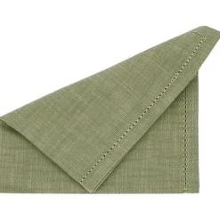 Clearance Chambray Set of 4 Olive Napkins Table Linen, Napkins & Mats