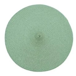 Hot Circular Ribbed Placemat Sage Table Linen, Napkins & Mats