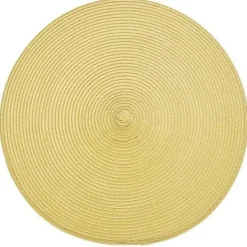 Outlet Circular Ribbed Placemat Saffron Table Linen, Napkins & Mats