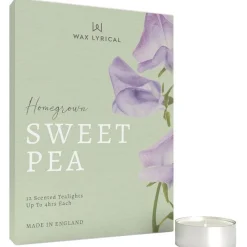 Online Home Grown 12 Pack Sweet Pea Tealights Candles & Diffusers