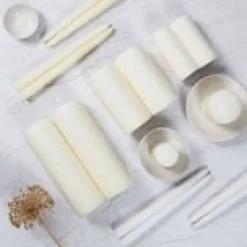Best Unfragranced Ivory Pillar Candle Candles & Diffusers