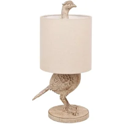 Best Hestia Wood Effect Pheasant Table Lamp Table Lamps