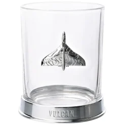 Discount RAF Glass & Metal Whiskey Tumbler Vulcan Gifts | Glassware