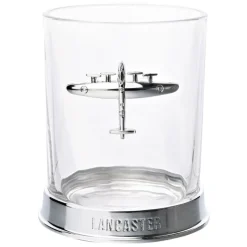 Discount RAF Glass & Metal Whiskey Tumbler Lancaster Gifts | Glassware