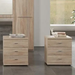 Outlet Rhodes 3 Drawer Bedside Cabinet Bedside Tables