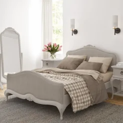 Discount Etienne Bedroom Double Upholstered Bedstead High End Bed Frames