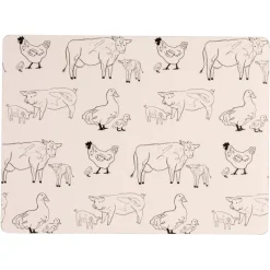 Best 4 Set of Animals Cork Placemats Table Linen, Napkins & Mats