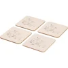 Best 4 Set of Animals Cork Coasters Table Linen, Napkins & Mats