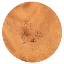 Sale 4 Set of Wooden Coasters Table Linen, Napkins & Mats