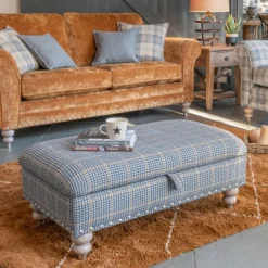 Clearance Woodlands Legged Ottoman Footstools
