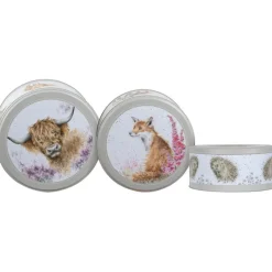 Outlet Cake Tin Nest Cow Fox Hedgehog Food Storage