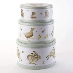 Discount Cake Tin Nest Hare Duck Owl Food Storage