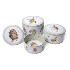 Discount Cake Tin Nest Hare Duck Owl Food Storage