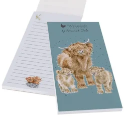 Discount Highland Wishes Highland Cow Magnetic Shopping Pad Stationery